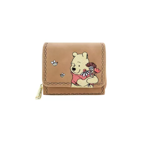 Portefeuille Floral brown Winnie l'ourson LOUNGEFLY