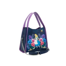 Sac à bandoulière Alice and flowers Alice au pays des merveilles LOUNGEFLY - Livraison 08/2025