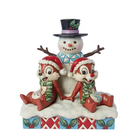 Figurine Tic & tac avec bonhomme de neige Disney traditions 6015006