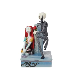 Figurine Jack & Sally sur pierre tombale Disney traditions 6016594