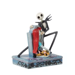 Figurine Jack & Sally sur pierre tombale Disney traditions 6016594