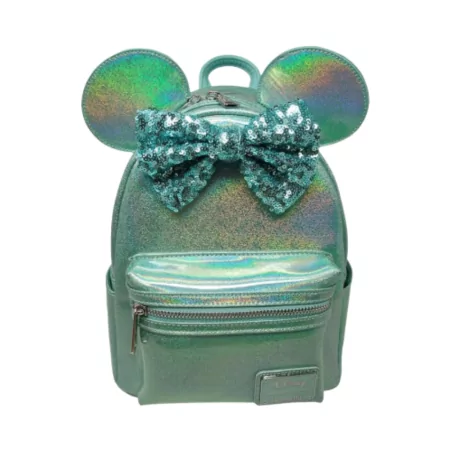 Sac à dos glitter sparkle green Minnie Mouse LOUNGEFLY - Livraison 07/2025