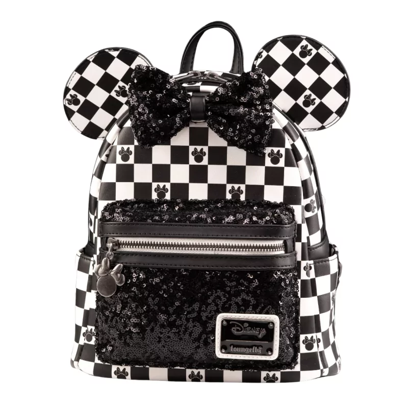 Sac à dos Checkered sequins Minnie Mouse LOUNGEFLY