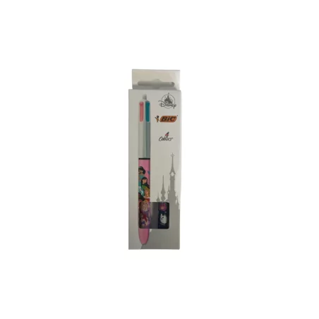 Lot de 2 Stylos quatres couleurs princesses disney