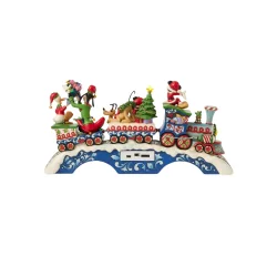 Figurine train de noël Mickey & ses amis Disney traditions 6014996