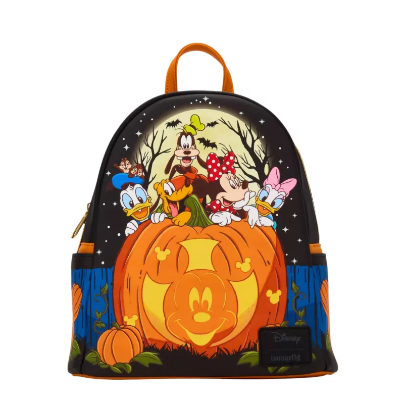 Sac à dos halloween pumpkin Mickey and friends LOUNGEFLY - Livraison 08/2025