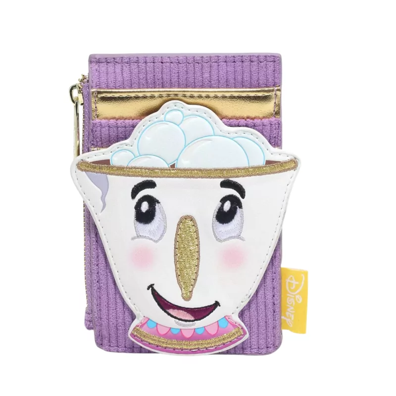 Porte cartes Zip figural La belle & la bête LOUNGEFLY - Livraison 08/2025