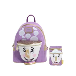 Porte cartes Zip figural La belle & la bête LOUNGEFLY - Livraison 08/2025