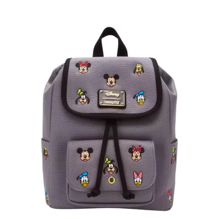 Sac à dos embroidered canvas Mickey and friends LOUNGEFLY - Livraison 08/2025