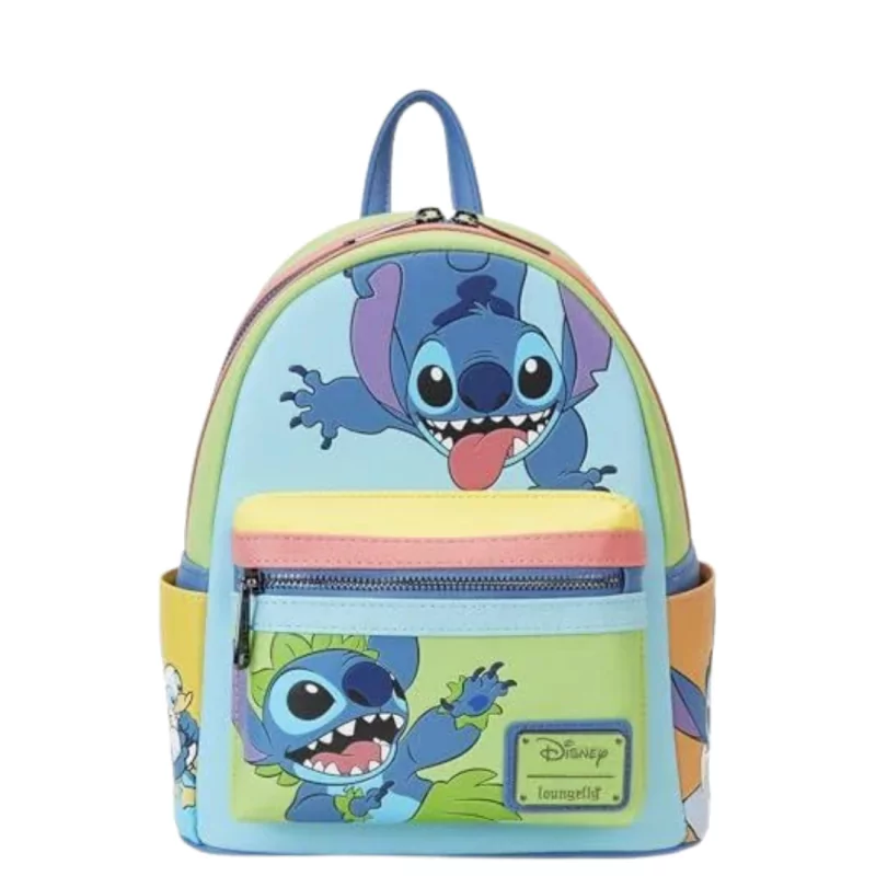 Sac à dos jaase colorblock Stitch LOUNGEFLY - Livraison 07/2025
