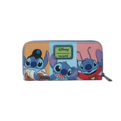 Portefeuille Jaase colorblock Stitch LOUNGEFLY - Livraison 07/2025