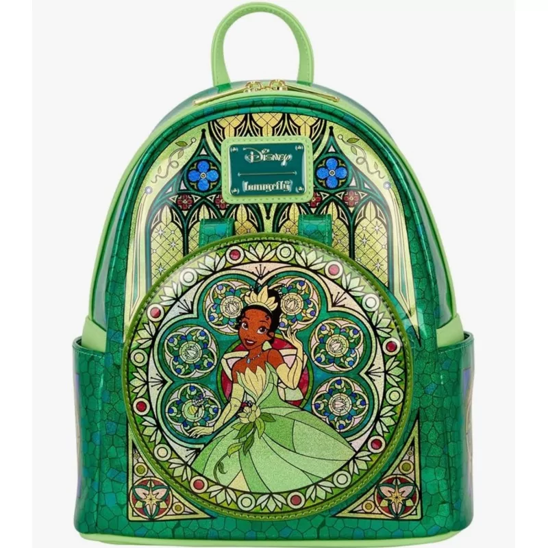 Sac à dos Princess Stained Glass Collection Tiana LOUNGEFLY - Livraison 12/2025