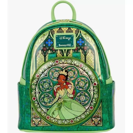 Sac à dos Princess Stained Glass Collection Tiana LOUNGEFLY - Livraison 12/2025