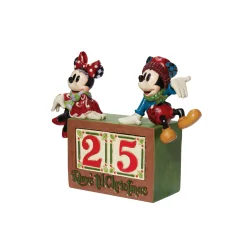 Figurine Mickey & Minnie décompte de Noël disney traditions 6013057
