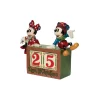 Figurine Mickey & Minnie décompte de Noël disney traditions 6013057