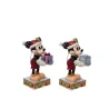 Figurine Mickey de noël avec un cadeau surprise Disney traditions 6013060