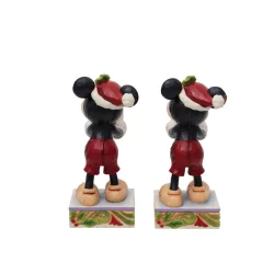 Figurine Mickey de noël avec un cadeau surprise Disney traditions 6013060