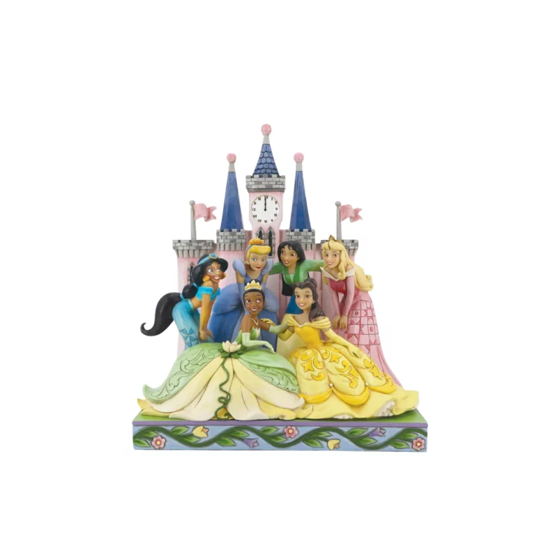 Figurine Les princesses devant le chateau Disney traditions 6013075