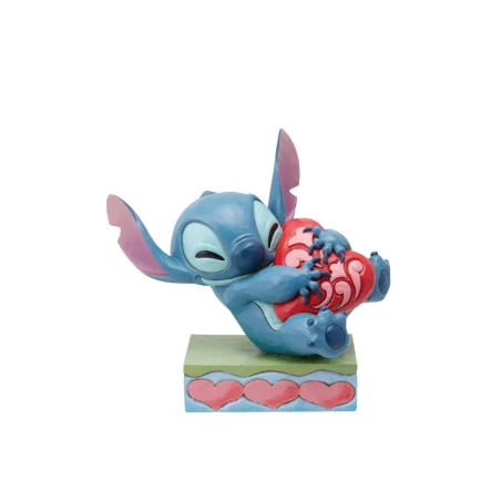 Figurine Stitch avec un coeur Disney traditions 6014316