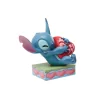 Figurine Stitch avec un coeur Disney traditions 6014316