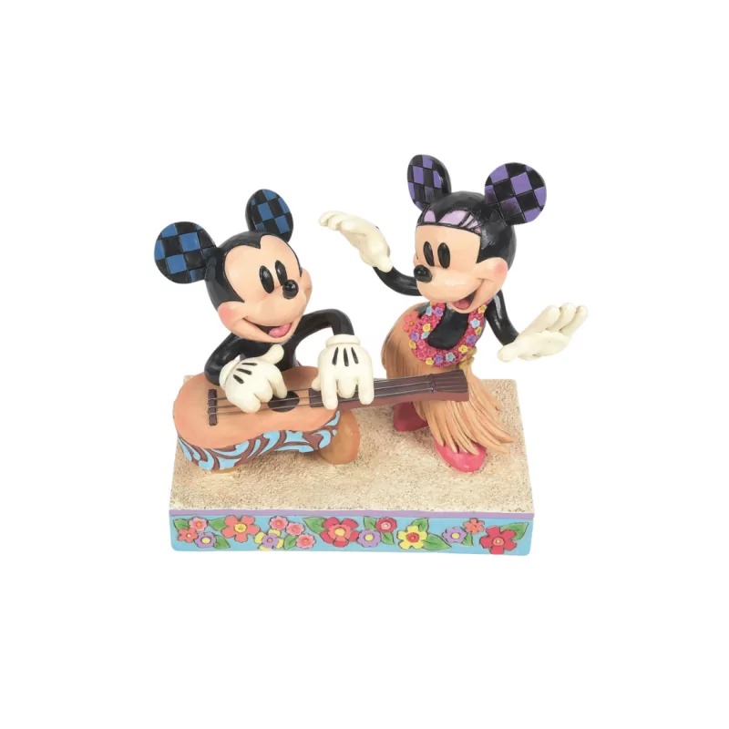 Figurine Mickey & Minnie Hawaï Disney traditions 6016330