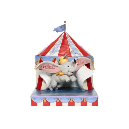 Figurine Dumbo sort de la tente Disney traditions 6008064