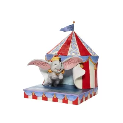 Figurine Dumbo sort de la tente Disney traditions 6008064