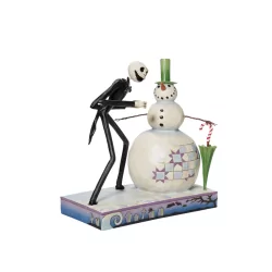 Figurine Jack avec le bonhomme de neige NBX Disney traditions 6013056