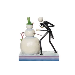 Figurine Jack avec le bonhomme de neige NBX Disney traditions 6013056