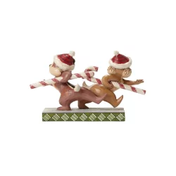 Figurine Tic & Tac avec les cannes de noël Disney traditions 4051975