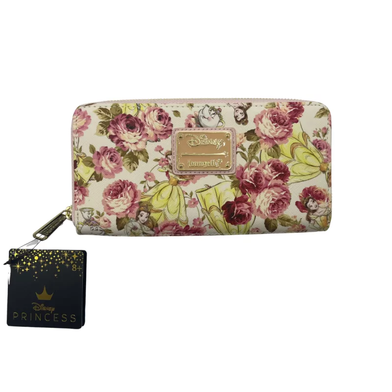 Portefeuille La Belle et la Bête Floral LOUNGEFLY