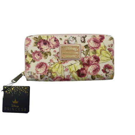 Portefeuille La Belle et la Bête Floral LOUNGEFLY