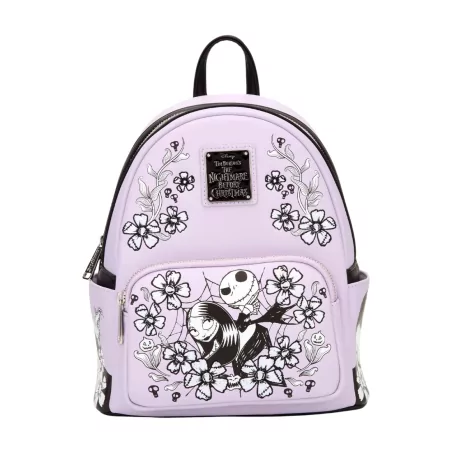 Sac à dos Jack et Sally Fleuri l'étrange Noël de Mr Jack LOUNGEFLY Livraison Septembre