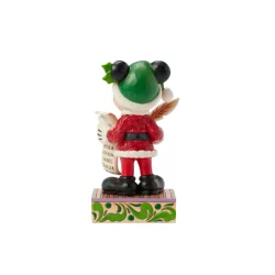 Figurine Mickey père noël avec liste Disney traditions 6016890