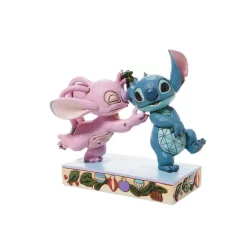 Figurine Angel & Stitch sous le gui Disney traditions 6008980