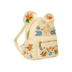 Sac à dos orange floral ears Minnie Mouse LOUNGEFLY