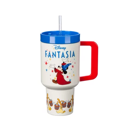 Gobelet paille Mickey Fantasia Disney