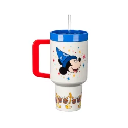 Gobelet paille Mickey Fantasia Disney