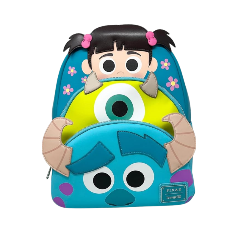 Sac a dos loungefly triple pocket boo, bob & sully monstres & cie