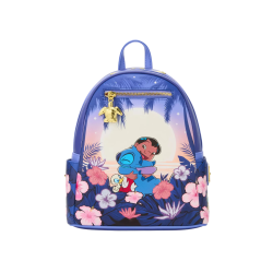 Sac a dos loungefly floral sunset scene lilo & Stitch