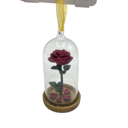 Dôme Rose La Belle et la Bête Disney 12 cm
