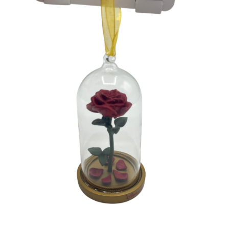 Dôme Rose La Belle et la Bête Disney 12 cm