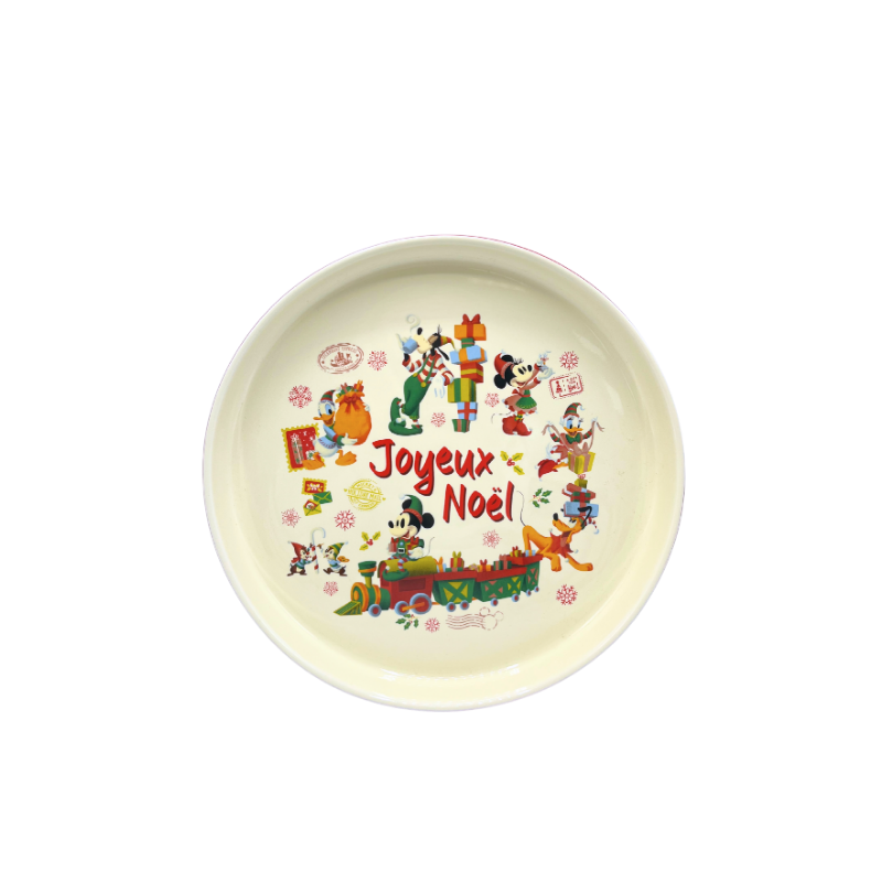 Plat Tarte Noël Disneyland Paris Mickey & Amis