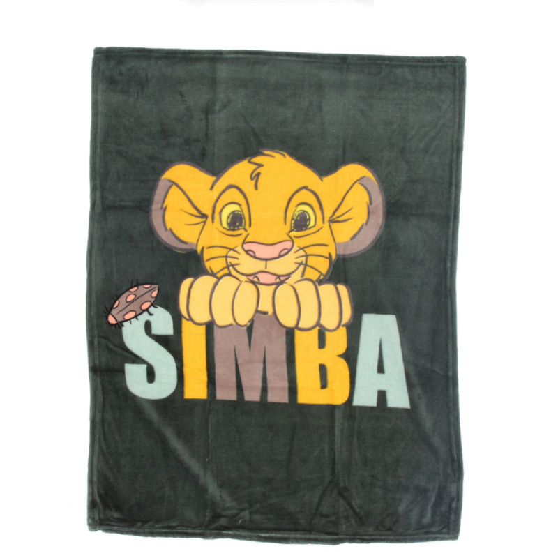 Plaid Simba Vert Le Roi Lion 100 x 75 cm