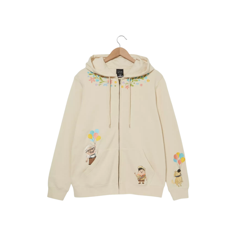 Sweat à capuche zippé floral Là-Haut Pixar