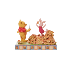 Figurine Winnie et porcinet en automne Disney traditions - 6008990