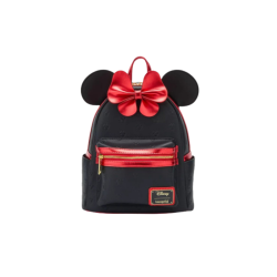 Sac a dos loungefly métalic red bow ears minnie mouse