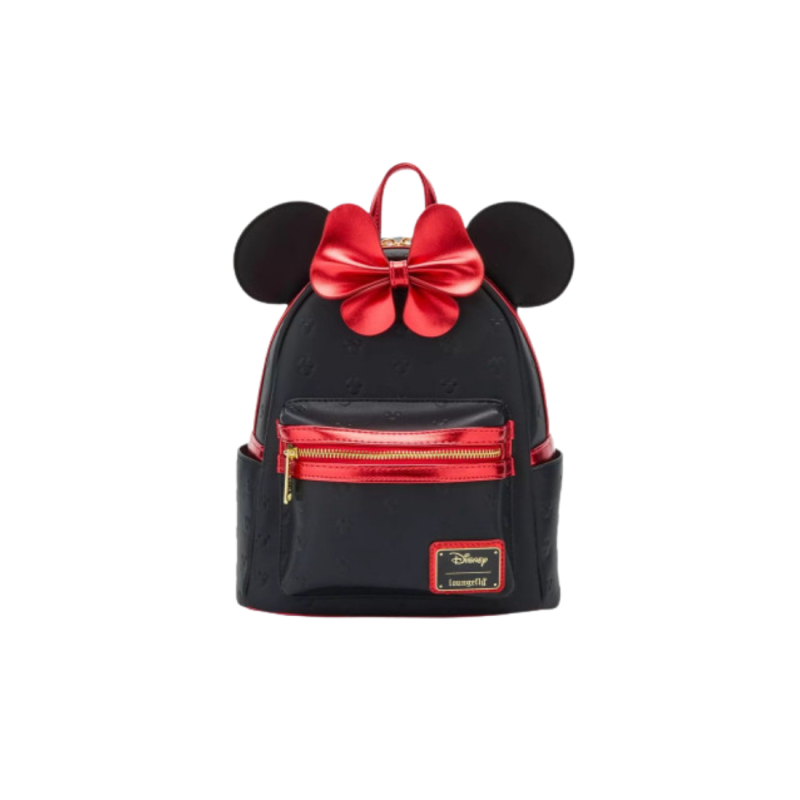 Sac a dos loungefly métalic red bow ears minnie mouse