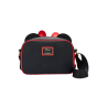 Sac a bandouliere loungefly métalic red bow ears minnie mouse