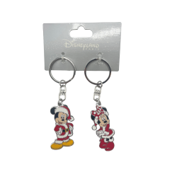 Porte-clés duo Mickey et Minnie Noël Disney
